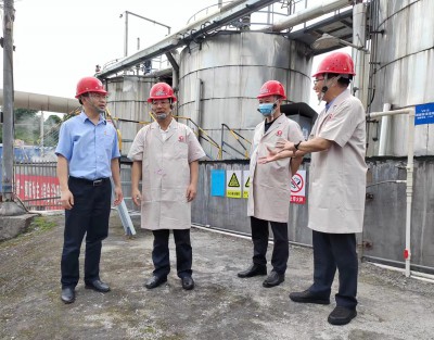 格式工廠省機電控股公司黨委副書記、總經理董飛龍，黨委委員、副總經理吳大文在永安雙華公�?.jpg